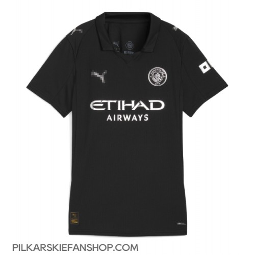 Koszulka piłkarska Manchester City Tijjani Reijnders #4 Strój wyjazdowy dla kobiety 2025-26 tanio Krótki Rękaw Koszulka piłkarska Manchester City Tijjani Reijnders #4 Strój wyjazdowy dla kobiety 2025-26 tanio Krótki Rękaw